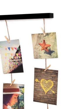 Umbra Cadres Et Albums Photos Pêle-mêle Mural Pour Environ 40 Photos, En Bois Noir Laqué -Papiers peints Soldes pele mele mural pour environ 40 photos en bois noir laque 4