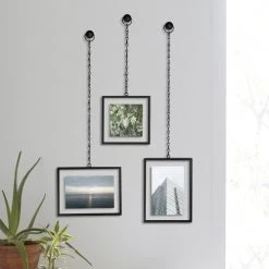 Umbra Cadres Et Albums Photos Set De 3 Cadres Photos Fotochain Métal Noir -Papiers peints Soldes set de 3 cadres photos fotochain metal noir 4