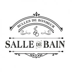 STC Stickers Muraux Sticker Décoratif De Porte Salle De Bain 18x16cm