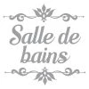 STC Stickers Muraux Sticker Décoratif De Porte Salle De Bains L19cm -Papiers peints Soldes sticker decoratif de porte salle de bains l19cm