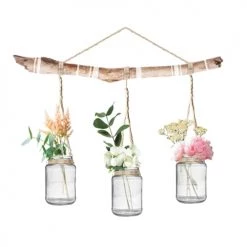 STC Stickers Muraux Bocaux Et Fleurs 62x65cm