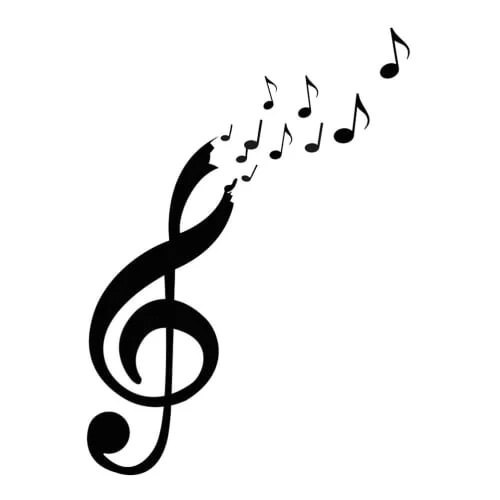 STC Stickers Muraux Clé De Sol 61x44cm 3 STC Stickers Muraux Clé De Sol 61x44cm