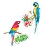 STC Stickers Muraux Perroquets 73,4x61,7cm 2 STC Stickers Muraux Perroquets 73,4x61,7cm -Papiers peints Soldes stickers muraux perroquets 73 4x61 7cm