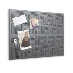 Umbra Pêle-mêle Photos Tableau D'affichage Magnétique Et à Punaises, En Métal Gris.